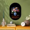 Rozen - Bloemen - Vaas - Boeket Wandcirkel Ovaal Forex klein -sfeer2