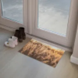 Rietpluimen - Gras - Zonsondergang - Goud - Serene Deurmat klein -sfeer3