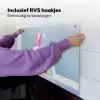 Dier - Ballon - Pasteltinten - Glanzend Inductie beschemer met haakjes middel -ky-ophangen-nl
