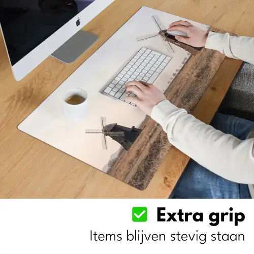 Windmolens - Landschap - Veld Muismat XXL klein -sfeer3
