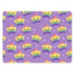 Sterren - Regenboog - Paars muismat rubber klein 262 -3d