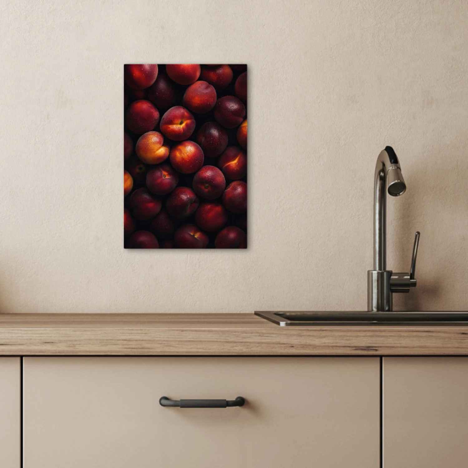 Fruit - Close up - Nectarines KitchenYeah - Keuken - Canvas klein -sfeer2