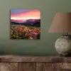 Bloemen - Bergen - Landschap - Nacht - Lucht - Roze aluminium wit klein -sfeer2