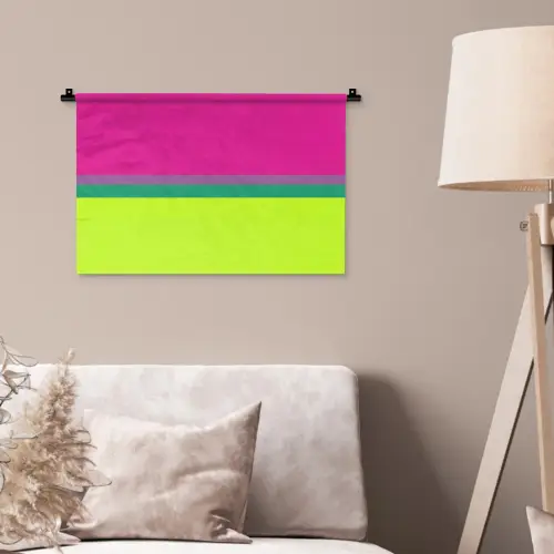 Strepen - Modern - Kleurrijk Wandkleed katoen klein -sfeer4