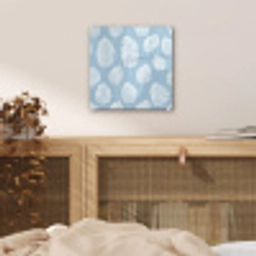 Palmbladeren - Naadloos - Patroon - Pastelblauw plexiglas 5mm klein 11 -sfeer4