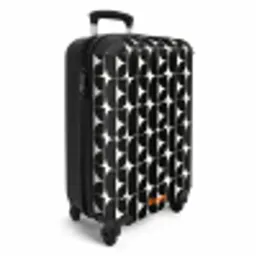 Modern - Geometrisch - Zwart NBS - Handbagage koffer - Volwassenen Unisex middel -productfoto_3d