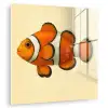 Vis - Oranje - Strepen plexiglas 5mm klein -zzzproduct_nieuw