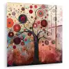 Levensboom - Bloemen - Roze - Hippie - Kunst plexiglas 5mm klein -zzzproduct_nieuw