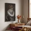 Willem van Oranje - Adriaen Thomasz - Panterprint Textielframe - compleet frame klein -sfeer3