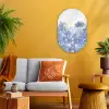 Tropisch - Jungle - Blauw Wandcirkel Ovaal Forex klein -sfeer4