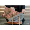Kolibries - Bloemen - Groen - Roze laptophoes neopreen klein -tas