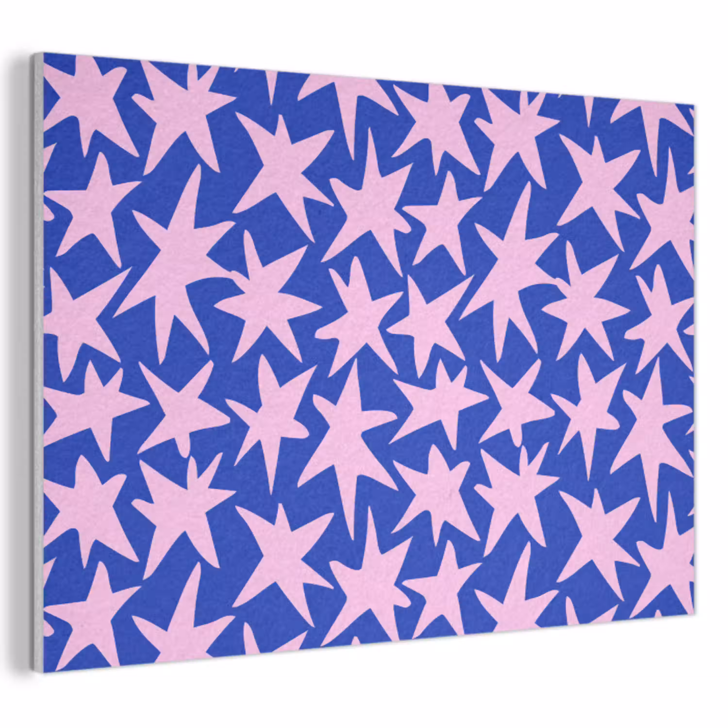 Modern - Sterren - Blauw PET vilt klein 837 -3d
