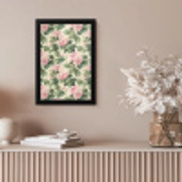 Rozen - Botanisch - Roze fotolijst zwart zonder passe partout klein 224 -sfeer5