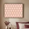 Lichtroze - Patroon - Symmetrisch Textielframe zwart klein 947 -sfeer1