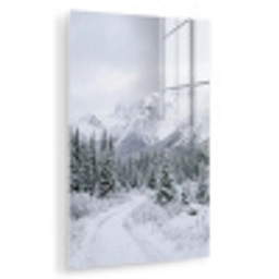 Weg - Bergen - Sneeuw - Naaldbos - Avontuurlijk plexiglas 5mm klein -zzzproduct_nieuw