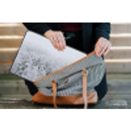 Bos - Sneeuw - Winter - Natuur - Wit laptophoes neopreen klein -tas