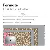 Tekst - Be cool or leave - Roze - Giraffenprint Muismat XXL klein -ysfeer5_duits
