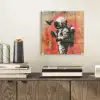 Graffiti - Astronaut - Street art - Ruimte - Banksy plexiglas 5mm klein -sfeer1