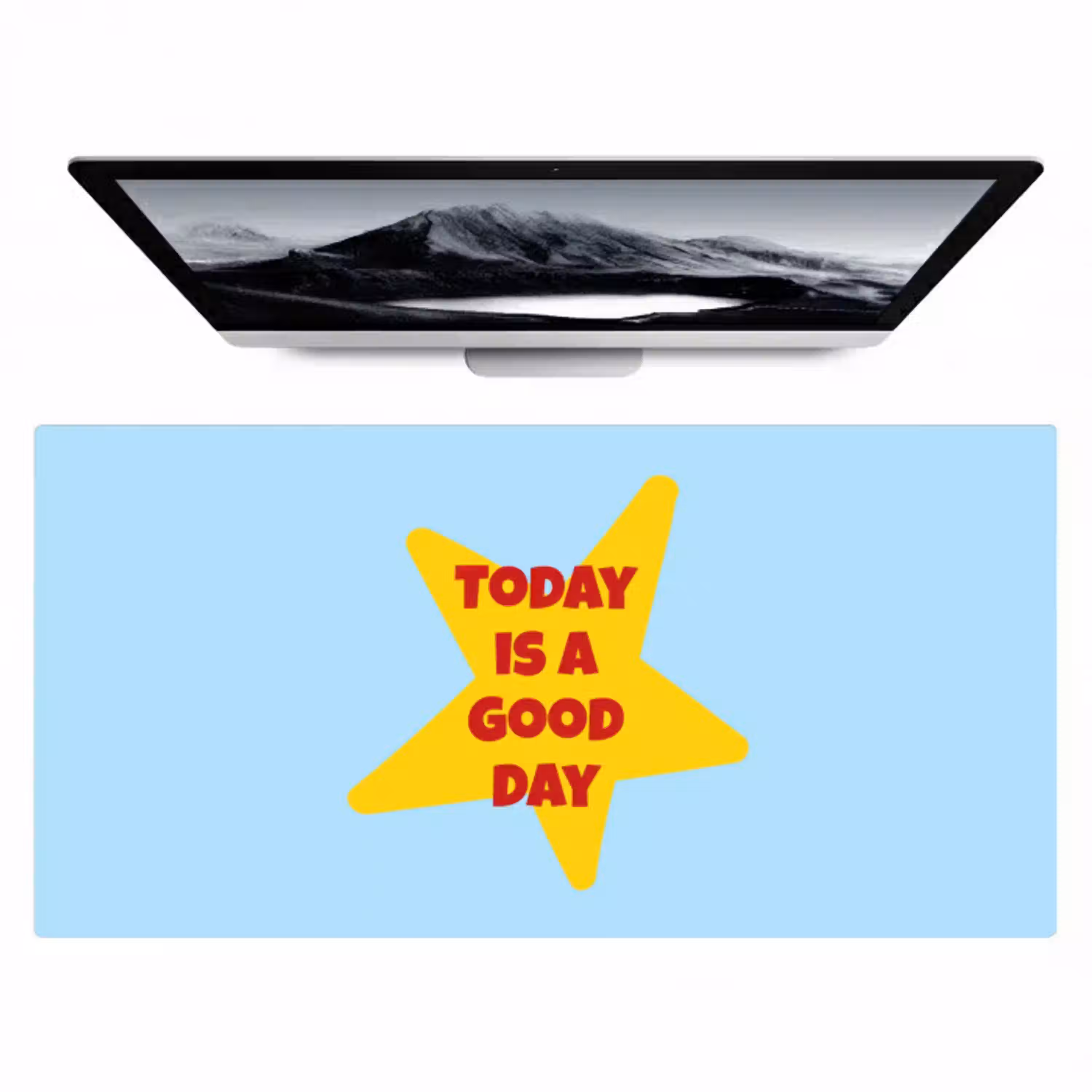 Ster - Today is a good day - Blauw Muismat XXL klein -zzz3d
