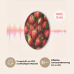Aardbei - Fruit - Rood Akoestische PET Vilt - Rond klein -USP_DE