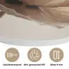 Bloem - Beige - Crème Akoestische PET Vilt - Rond klein -closeup_NL