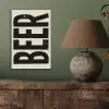 Beer - Vintage - Zwart - Beige aluminium wit klein -sfeer2