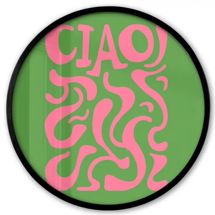 Abstract - Roze - Ciao - Vormen Fotolijst rond zonder passe partout klein -3d