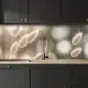 Hazestaartgras - Wit - Zonlicht keuken achterwand 2 middel -sfeer1