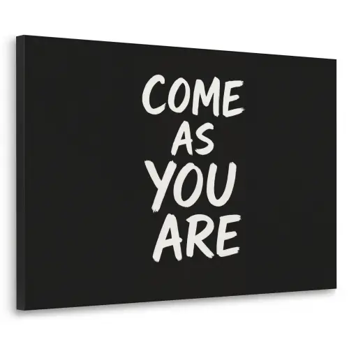 Quote - Zwart - Simpel Textielframe zwart klein -3d