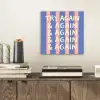 Try again - Strepen - Roze - Verticaal - Blauw aluminium wit klein -sfeer1