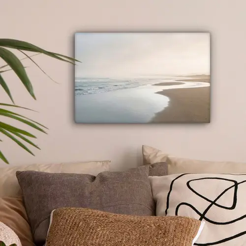 Kustlijn - Strand - Oceaan canvas 2cm klein -sfeer1