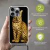 Panter - Realistisch - Bruin Hoesje iPhone 16 Pro Max met koord klein -sfeer2_NL