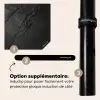 Zwart - Steen - Beton Inductie beschermer vinyl 3mm middel -zzzzzzz-induclip_FR