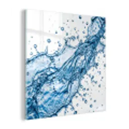 Spash - Water - Blauw plexiglas 5mm klein -z3d