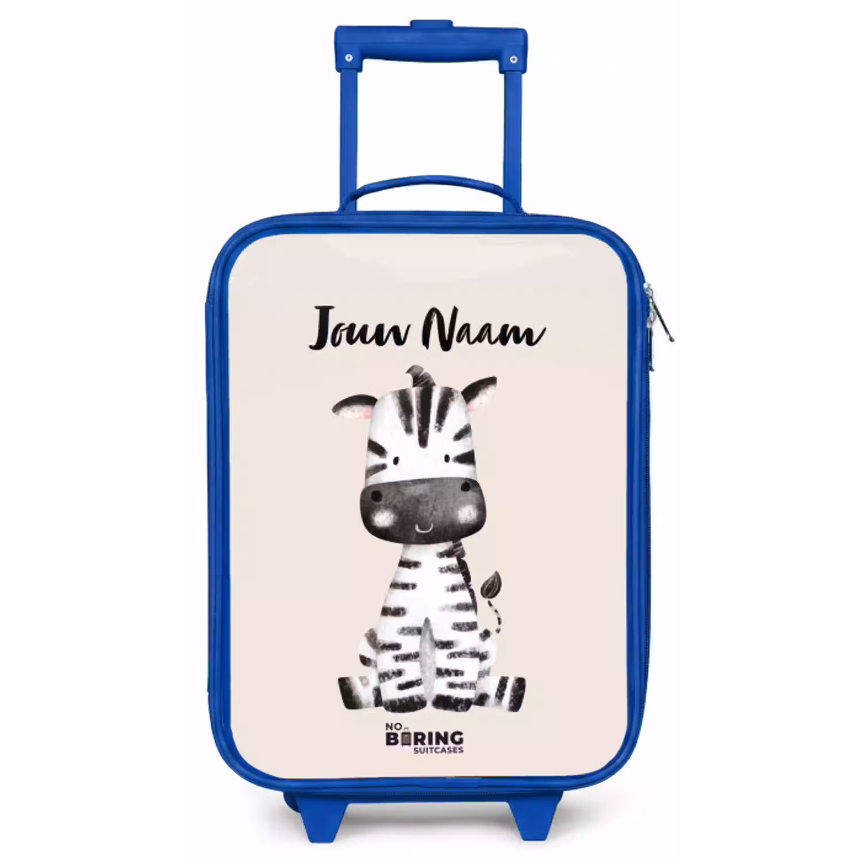 Zoë Zebra Kinderkoffer - Blauw klein -zz3dotto