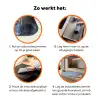 Ijsblokjes - Water - Blauw Inductie beschermer vinyl 3mm klein -zzzzzzz-td-werking