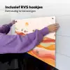 Abstract landschap - Palmbomen - Kleurrijk Inductie beschemer met haakjes middel -ky-ophangen-nl