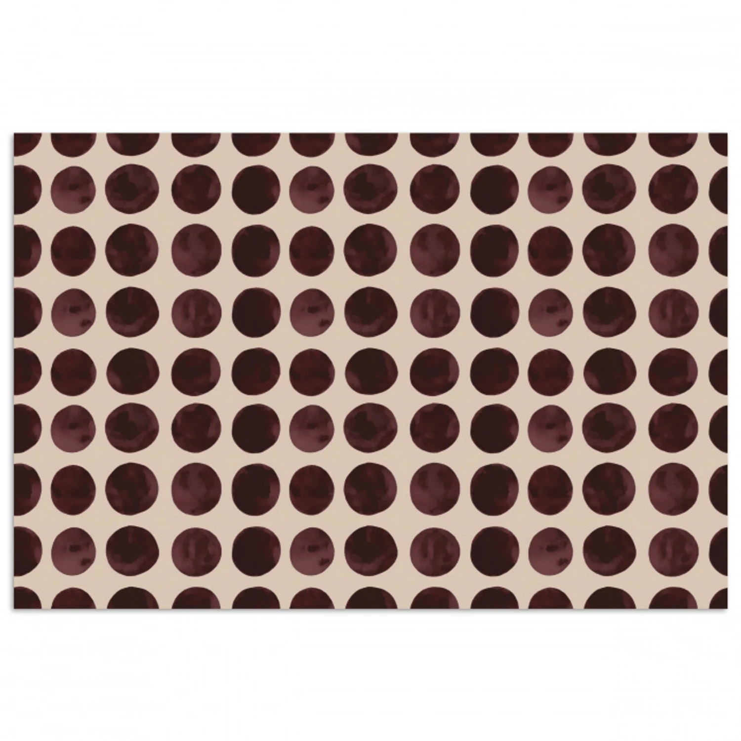 Stippen - Patroon - Bruin poster papier klein 62 -3d
