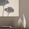 Bladeren - Minimalistisch - Zwart PET vilt klein -sfeer6_closeup