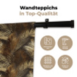 Tropisch - Bladeren - Goud Wandkleed katoen klein 269 -tsfeer2_DE