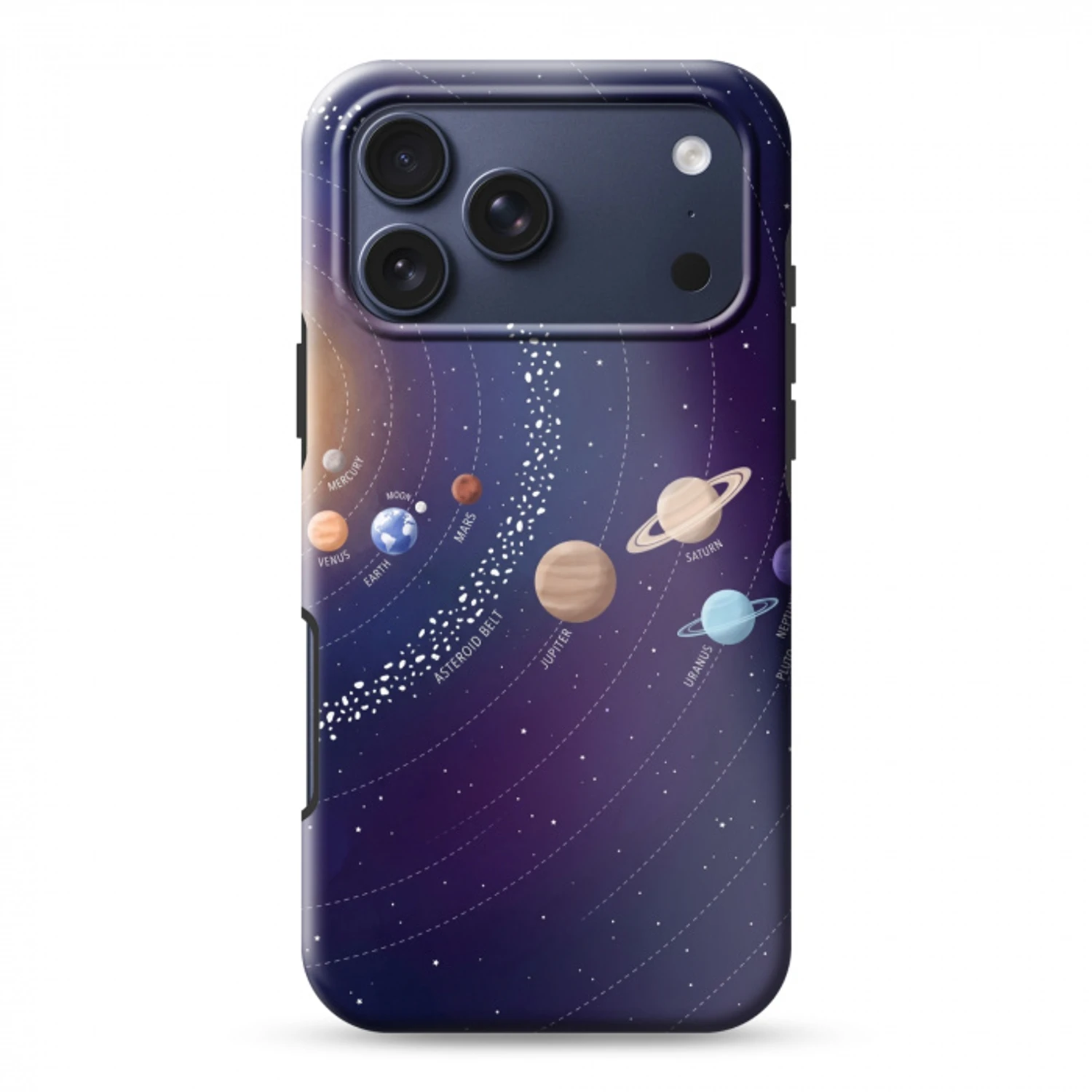 Planetenstelsel - Ruimte - Illustratie Toughcase MagSafe Apple iPhone 17 Pro Max klein -3d