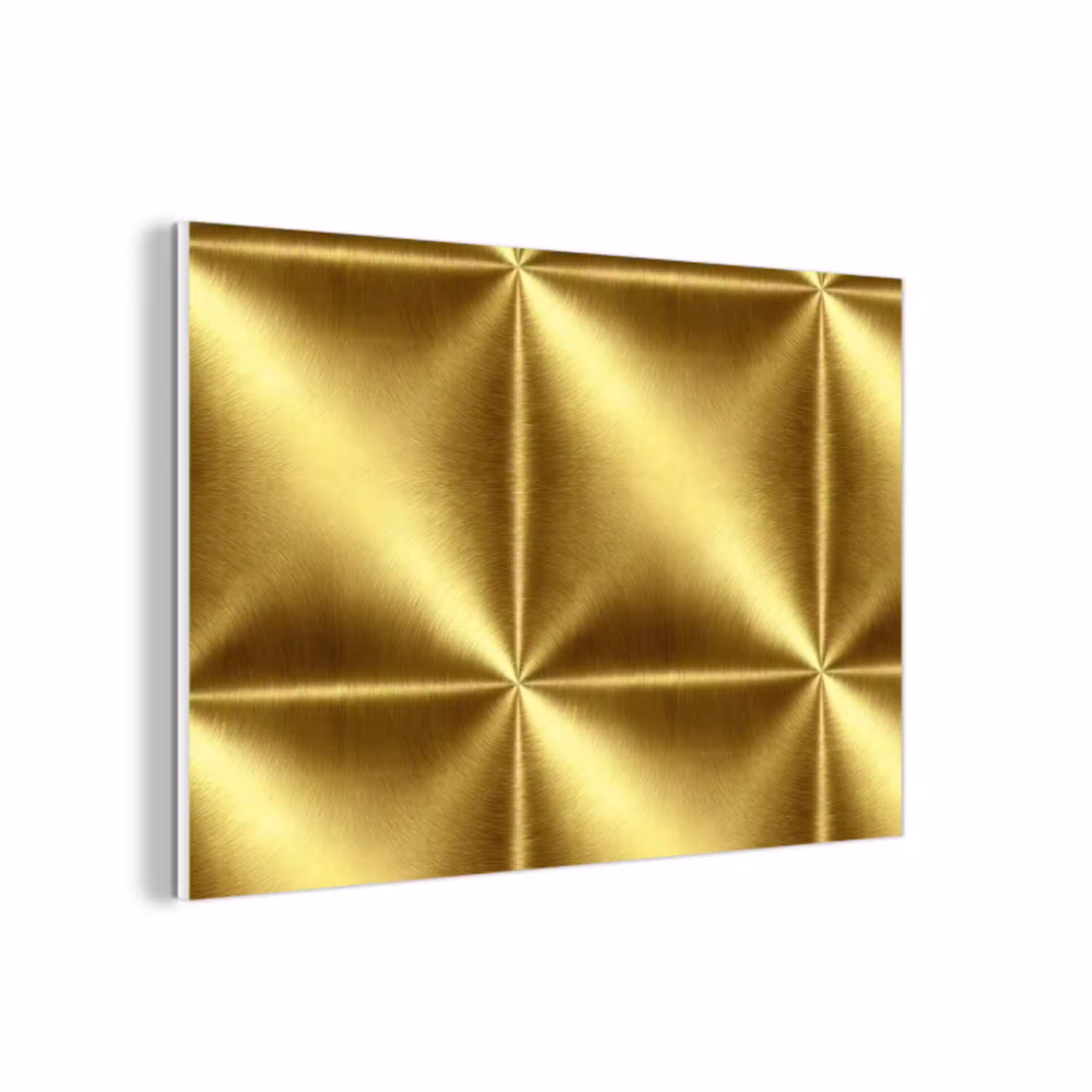 Textuur - Geborsteld Goud - Industrieel - Metallic forex 5mm xxl 6 -3d