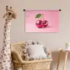 Disco - Kersen - Roze Wandkleed katoen klein -wsfeer5_kind