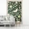 Groen - Vogel  - Bloemen fotobehang vinyl groot -woonkamer