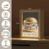 Delftsblauw - Goud - Burger Light Box met kabel (Tafellamp) klein -USP_NL