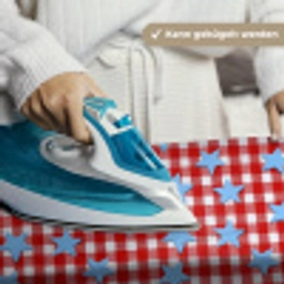 Ruit - Sterren - Rood Wandkleed katoen klein 269 -tsfeer9_DE