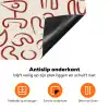 Beige - Vormen - Rood - Patroon Inductie beschermer vinyl 3mm klein 276 -zzzzzzz-td-onderkant