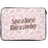 Koeienprint - Roze - Cowboy - Horse laptophoes neopreen klein -zkaufland3dotto
