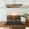 Wijngaard - Zonsondergang - Landschap keuken achterwand spatscherm klein -sfeer2