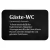 Quotes - Gäste-wc - Definitie - Zwart - Spreuk WCmat klein -3d